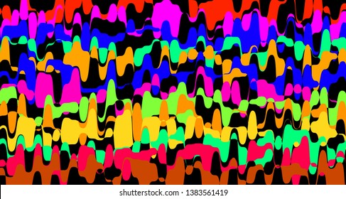 rainbow serrated striped colorful for background, art line shape zig zag doodle color, wallpaper stroke line parallel wave triangle rainbow color, tracery chevron colorful triangle striped full frame