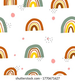 Rainbow set, abstract shapes, texture