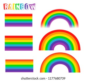 Rainbow set iillustration