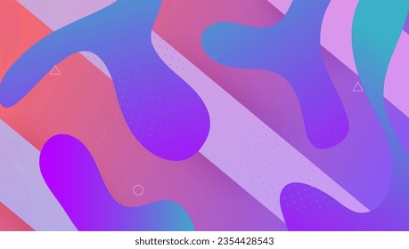 Rainbow Shape. Wavy Landing Page. Color Futuristic Background. Modern Screen. Trendy Paper. Spectrum Template. Digital Poster. Purple Vibrant Design. Lilac Rainbow Shape