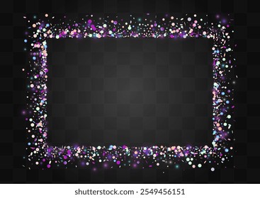 Rainbow Shine Luxury Vector Transparent Background. Magic Abstract Rain Design. Carnaval Card. Blur Decoration Invitation.