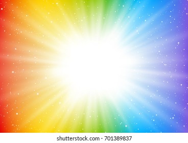 Rainbow shiny background for Your bright design