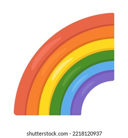 Rainbow Sign Emoji Icon Illustration  Colorful Vector Symbol Emoticon Design Clip Art Sign Comic Style 