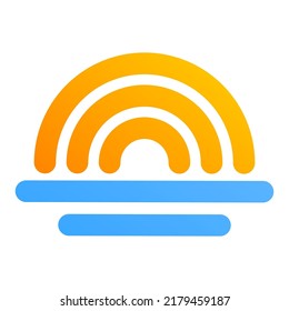 Rainbow Sign Shady Icon Stock Vector (Royalty Free) 2179459187 ...