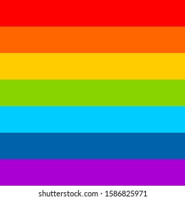 Rainbow Simple Background Vector Illustration Stock Vector (Royalty ...