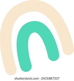 Rainbow Einfaches Symbol Vektor-Illustration