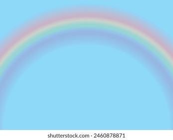 Ilustración de fondo de arco iris y cielo