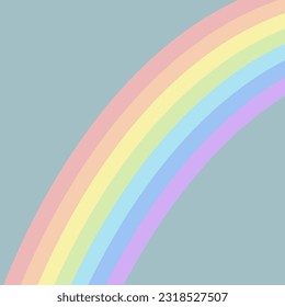Rainbow in the sky, rainbow color with gradient mesh, background vector illustration.