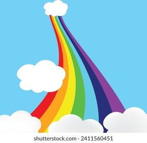 Rainbow slide background. vector illustration