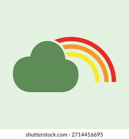 Rainbow smart trendy colorful vector attractive design useful Illustration colorful background.eps