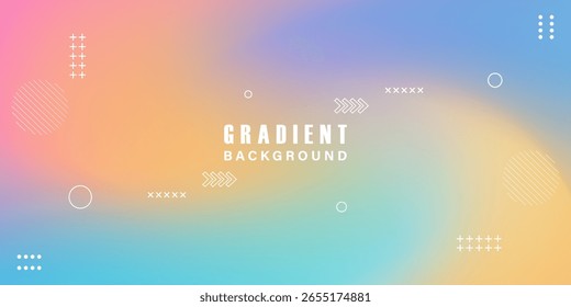 Rainbow soft colors background. Colorful gradient mesh background in rainbow colors