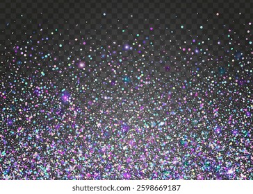 Rainbow Sparkle. Cristal Banner. Light Isolated Template. Digital Poster. Festive Effect. Neon Tinsel. Glare Pattern. Pink Disco Background. Purple Rainbow Sparkle