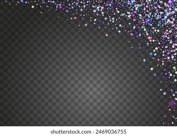 Rainbow Sparkle. Falling Poster. Laser Abstract Explosion. Hologram Burst. Carnival Background. Pink Light Confetti. 3d Texture. Digital Design. Blue Rainbow Sparkle