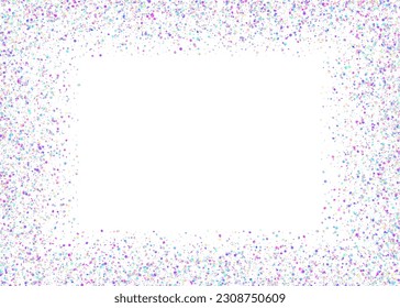 Rainbow Sparkles. Fantasy Foil. Neon Effect. Bright Art. Party Christmas Serpentine. Falling Background. Disco Banner. Violet Shiny Glitter. Pink Rainbow Sparkles