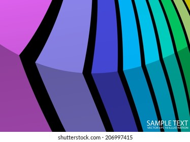 Rainbow sparkling background illustration - Vector colorful lined background template