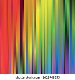 Rainbow spectrum background of blurred vertical stripes. Abstract vector backdrop.