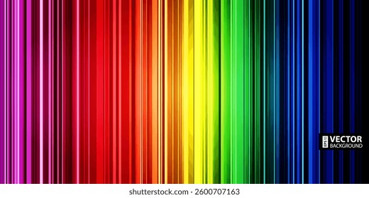 Rainbow spectrum colorful blurred motion lines abstract background. RGB EPS 10 vector illustration