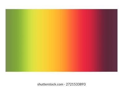 Fondo de gradiente de Espectro de arco iris verde amarillo naranja rojo púrpura vibrante Colores
