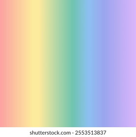 Rainbow spectrum. Vibrant array of colors as light refracts through a prism, creating a stunning display of gradient hues. Visually striking design, chromatic diversity of light vector illustration