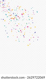 Rainbow Splash Abstract Vector Transparent Background. Fun Dust Texture. Independence Shine Banner. Blast Dot Decoration Postcard.