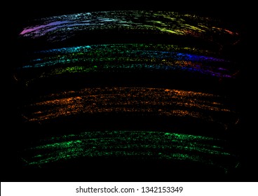Rainbow splash in many colors