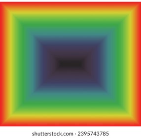 Rainbow square background of colored lines. vector Isolated