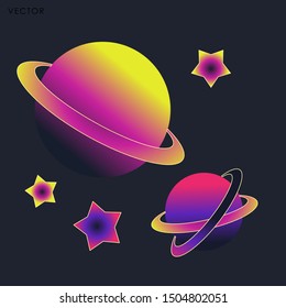 rainbow star Isolate, Vector illustration design element