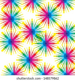 Rainbow Star Pattern
