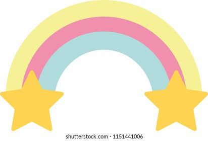 Rainbow with Stars