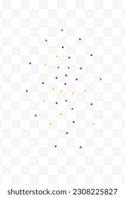 Rainbow Stars Festive Vector Transparent Background. Carnaval Splash Banner. Carnival Dust Wallpaper. Falling Starfall Christmas Illustration.