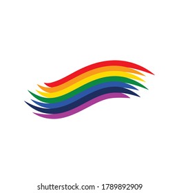 Rainbow stock ilustration vector template