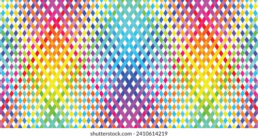 Rainbow strip lines color vector for background design.
