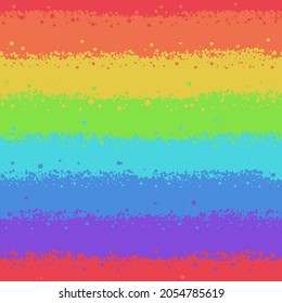 Rainbow striped seamless pattern. Airbrush effect. Vector bright illustration. Multicolor background. For wrapping paper, fabric, gift package, greeting card, wallpaper, web social media backdrop