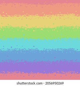 El arcoiris rayaba sin fisuras. Efecto del aerógrafo. Arte de color pastel vectorial. Fondo multicolor. Para envolver papel, tela, paquete de regalo, tarjeta de saludo, papel tapiz, telón de fondo de los medios sociales web