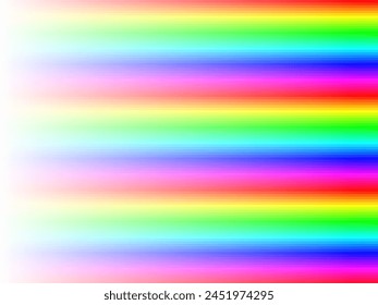 Rainbow stripes gradient with squares mosaic pattern, white background, vector graphic wallpaper or leaflet