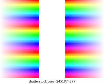 Gradiente de rayas de arco iris con patrón de mosaico cuadrado, fondo blanco, Fondo de pantalla gráfico de Vector o folleto