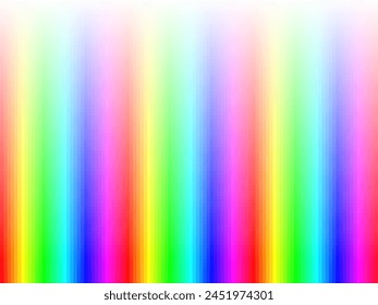 Gradiente de rayas de arco iris con patrón de mosaico cuadrado, fondo blanco, Fondo de pantalla gráfico de Vector o folleto