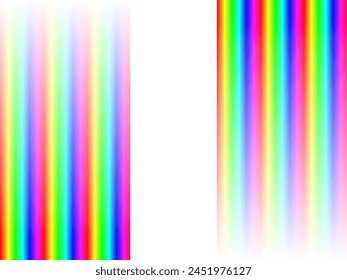 Rainbow stripes gradient with squares mosaic pattern, white background, vector graphic wallpaper or leaflet