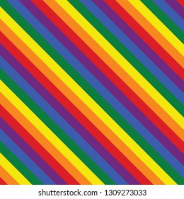 Rainbow stripes pride wallpaper, background, valentine's pattern for card, invitation, retro style, flat design, LGBT flag movement vector