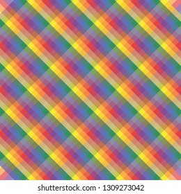 Rainbow stripes pride wallpaper, background, valentine's pattern for card, invitation, retro style, flat design, LGBT flag movement vector