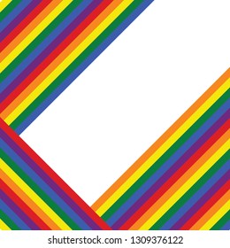 Rainbow stripes pride wallpaper, background, valentine's pattern banner, invitation, retro style, flat design, LGBT flag movement vector