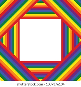 Rainbow stripes pride wallpaper, background, valentine's pattern banner, invitation, retro style, flat design, LGBT flag movement vector