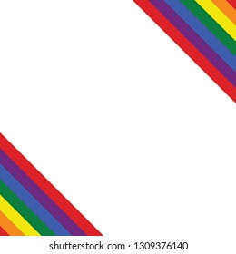 Rainbow stripes pride wallpaper, background, valentine's pattern banner, invitation, retro style, flat design, LGBT flag movement vector