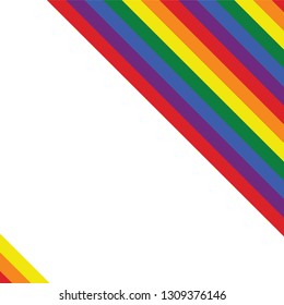 Rainbow stripes pride wallpaper, background, valentine's pattern banner, invitation, retro style, flat design, LGBT flag movement vector