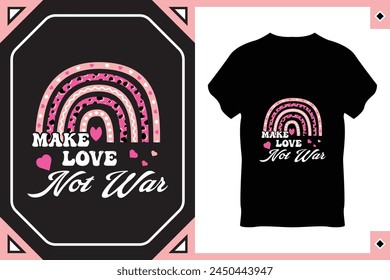 Rainbow Style T-Shirt Design Vector