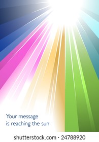 Rainbow sunburst
