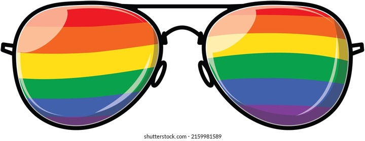 Rainbow Sunglasses, Sunglasses with Rainbow colors