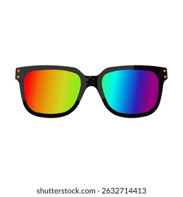 Regenbogen-Sonnenbrille - Vektorgrafik