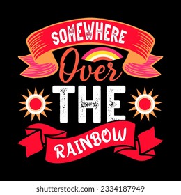 Rainbow SVG Design, Rainbow T-shirt Design