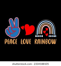 Rainbow SVG Design, Rainbow T-shirt Design